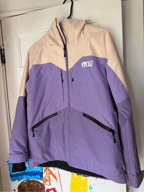 Picture Organic Lilac & Cream Women's Winter Coat - insulated